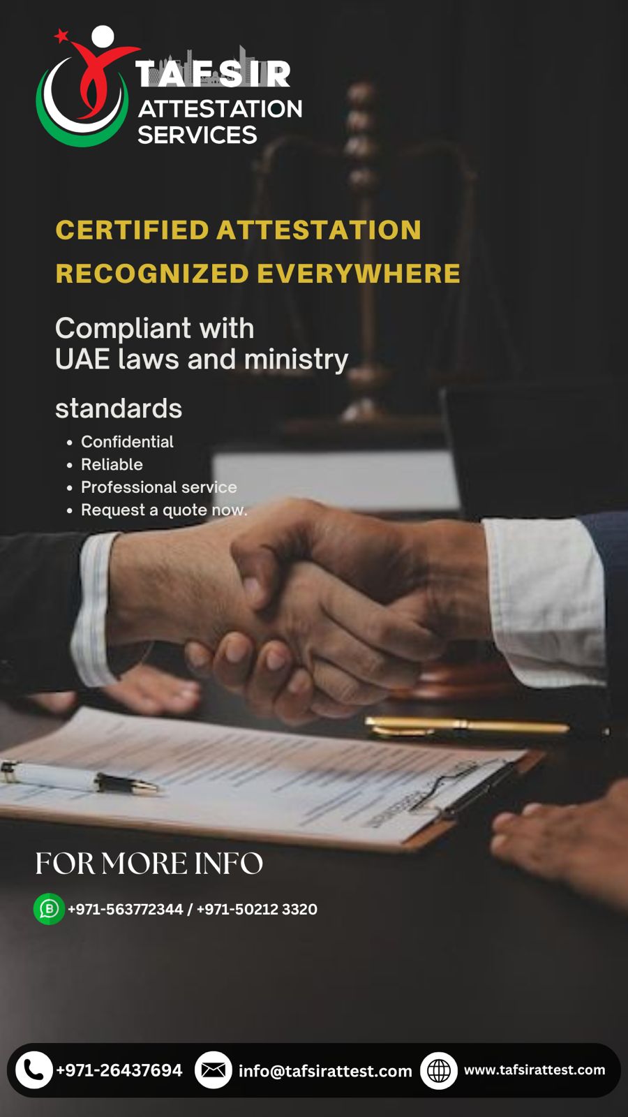 Certified Attestation – UAE Compliant